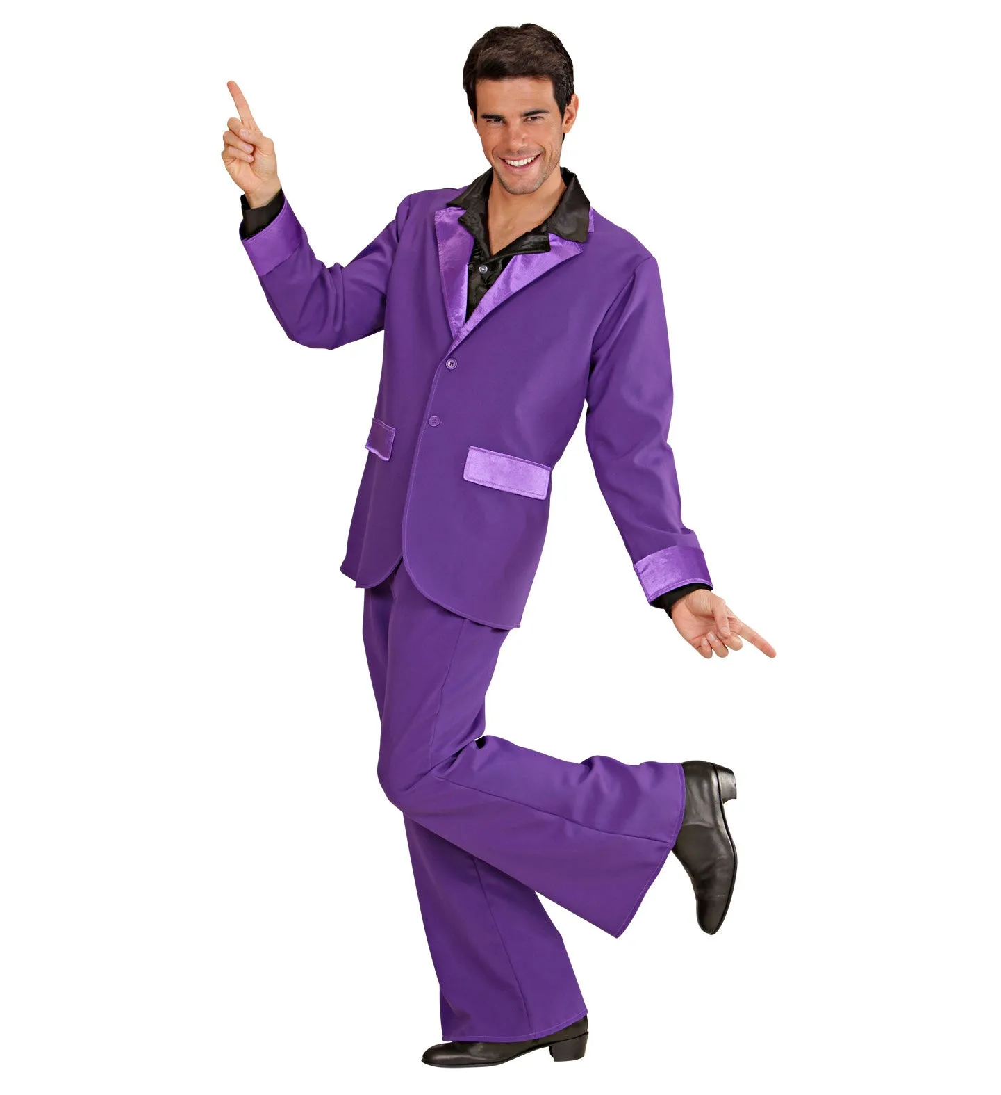 70's Disco Suit Costume Purple