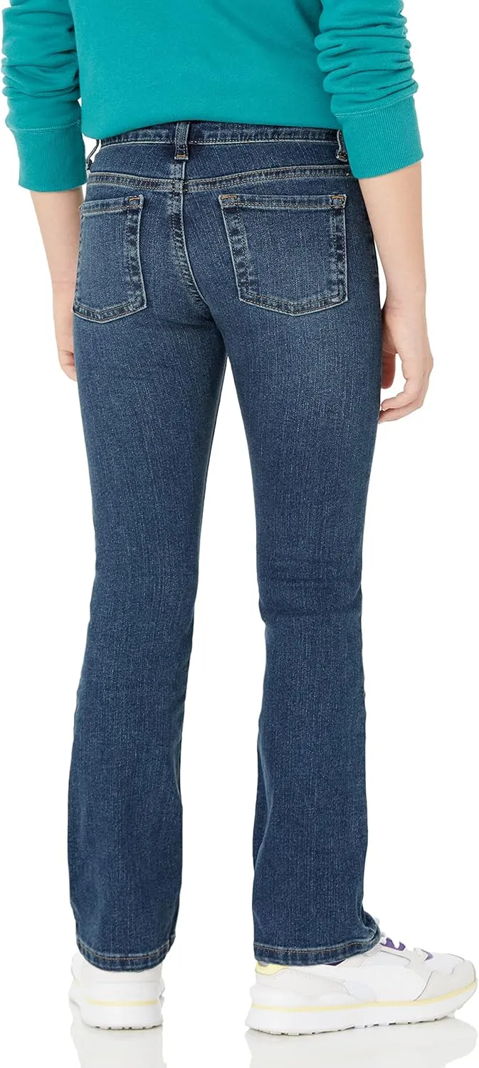Amazon Essentials Girls' Slim Boot-Cut Stretch Jeans