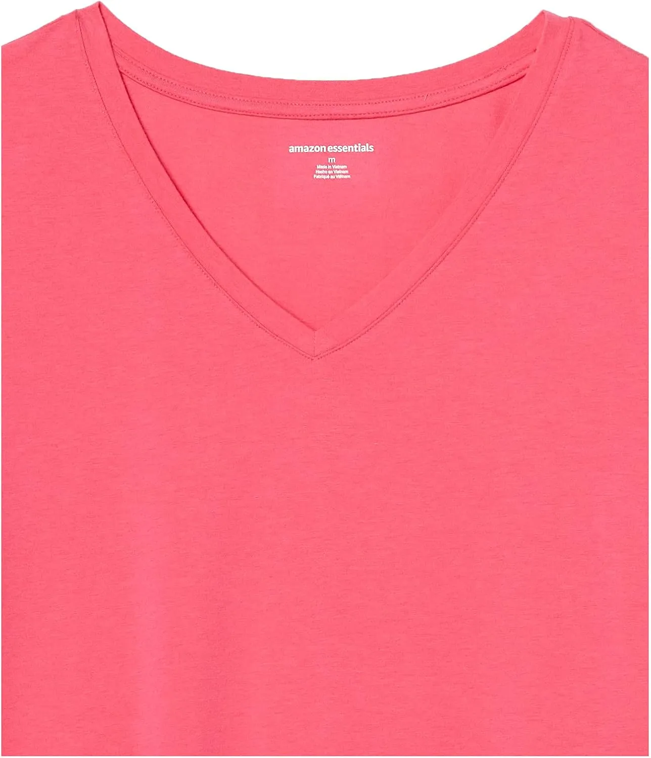Amazon Essentials Women's Classic-Fit Short-Sleeve V-Neck T-Shirt, Multipacks