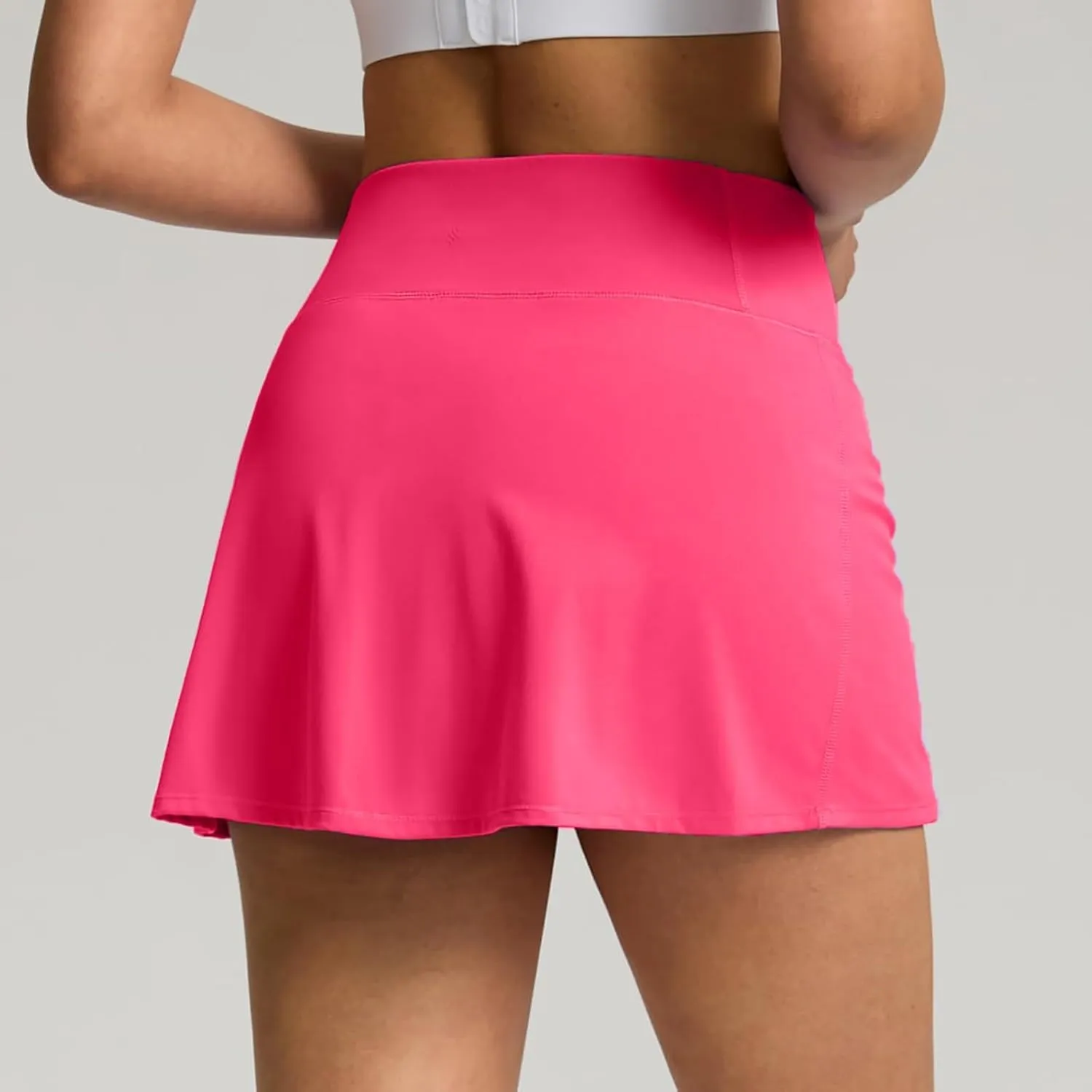 AMDBEL Women's Workout Shorts,Summer Stretchy High Waist Solid Golf Skorts Skirts Casual Outdoor Athletic Running Skirts