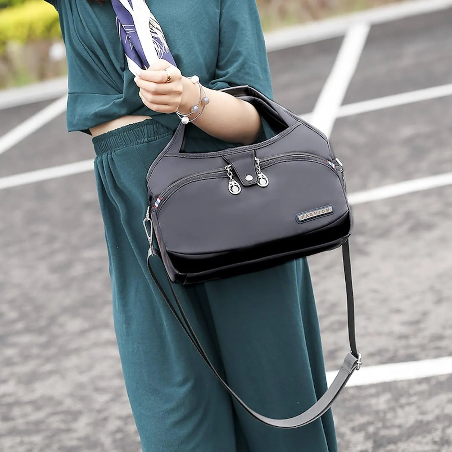 Anti Theft Crossbody Bags for Women, Crossbody Bags for Women, Shoulder Bags, Handbag, Oxford Cloth Satchel, Multiple Pockets
