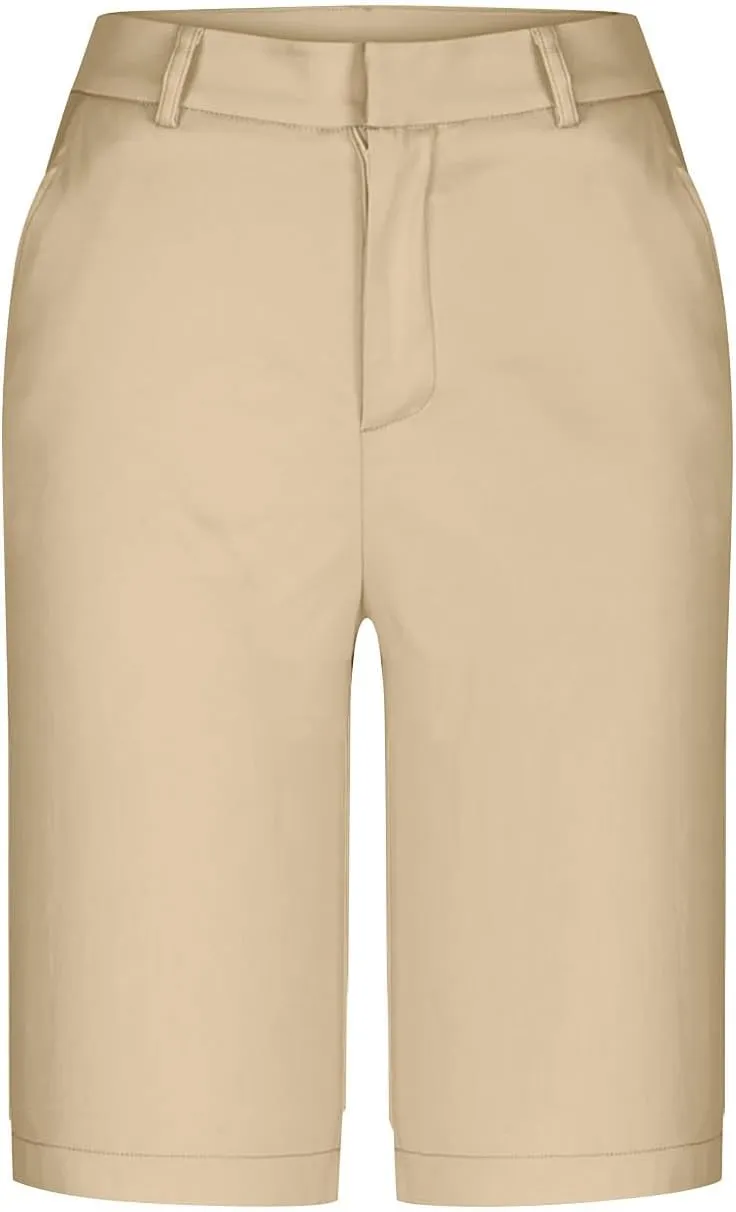 Bermuda Shorts for Women Dressy Casual 2025 High Waisted Stretchy Short Trousers Hiking Pants Summer Vacation Outfits