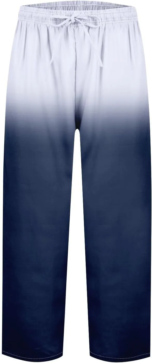 Boho Summer Capris for Women Linen Cropped Pants with Adjustable Drawstring Wide Leg 2025 Travel Casual