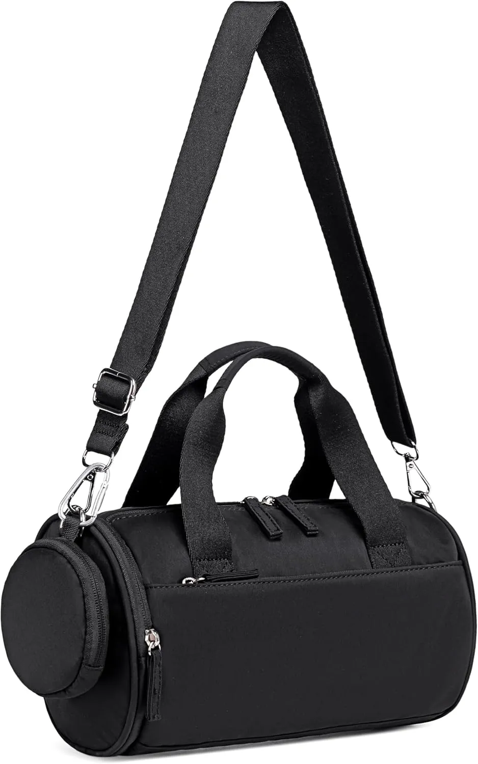 BTOOP 10'' Mini Gym Bag for Women Girls Cute Small Duffle Bag Workout Sport Bags for Dance,Fitness,Yoga (Black)