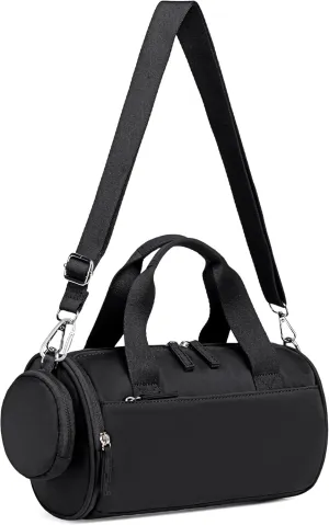BTOOP 10'' Mini Gym Bag for Women Girls Cute Small Duffle Bag Workout Sport Bags for Dance,Fitness,Yoga (Black)