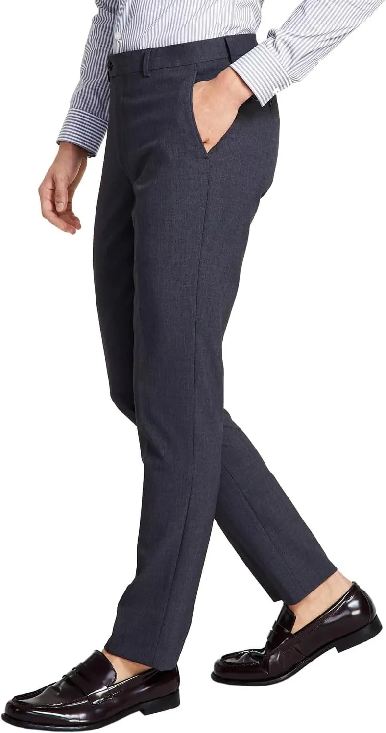 Calvin Klein Men's Skinny Fit Stretch Dress Suit Pants for Men, Ultra-Tapered, Wrinkle-Resistant, Moisture-Wicking Fabric