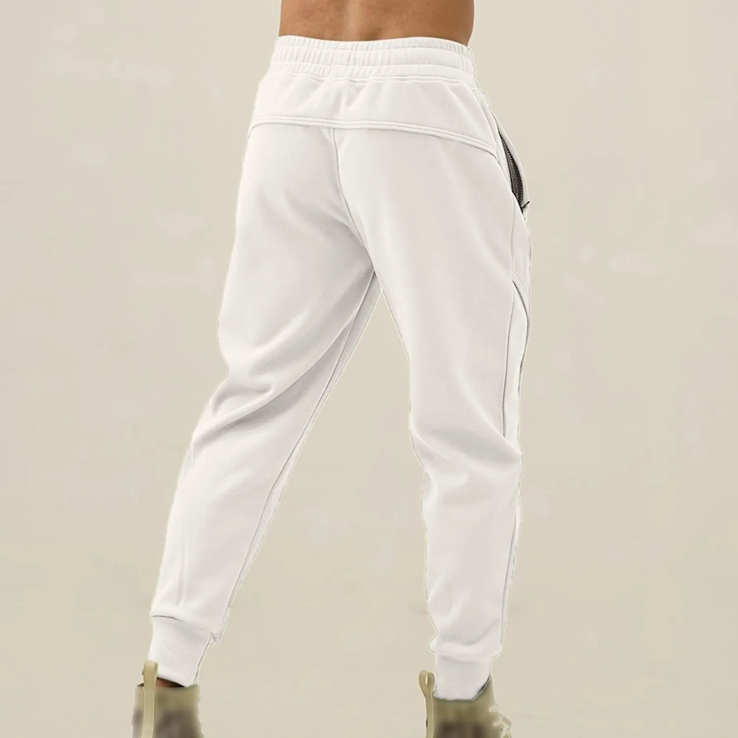 Cargo Pants for Men Big and Tall Cargo Fleece Sweatpants Stretch Elastic Waist Multiple Pockets Sports Pants Fitness