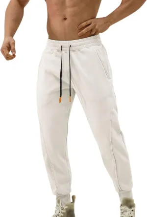 Cargo Pants for Men Big and Tall Cargo Fleece Sweatpants Stretch Elastic Waist Multiple Pockets Sports Pants Fitness