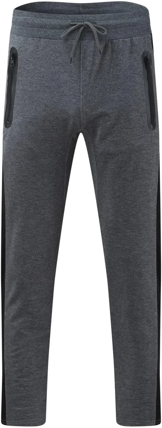 Cargo Pants for Men Joggers Elastic Waist Straight Leg Trousers Workout Jogger Pants with Pockets Sweatpants for Men