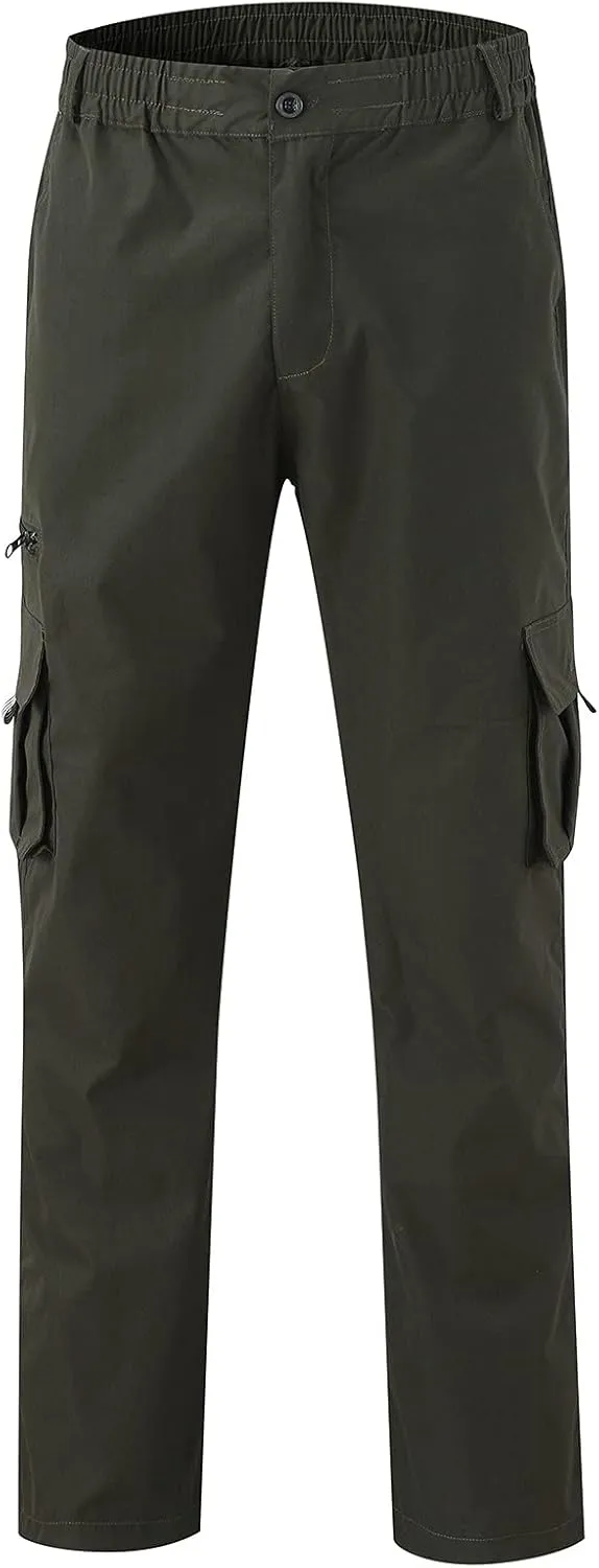 Cargo Pants for Men Relaxed Fit Mens Cargo Pants Jogger Work Pants 6 Pocket Full Outdoor Casual Sweatpants Sweatpants