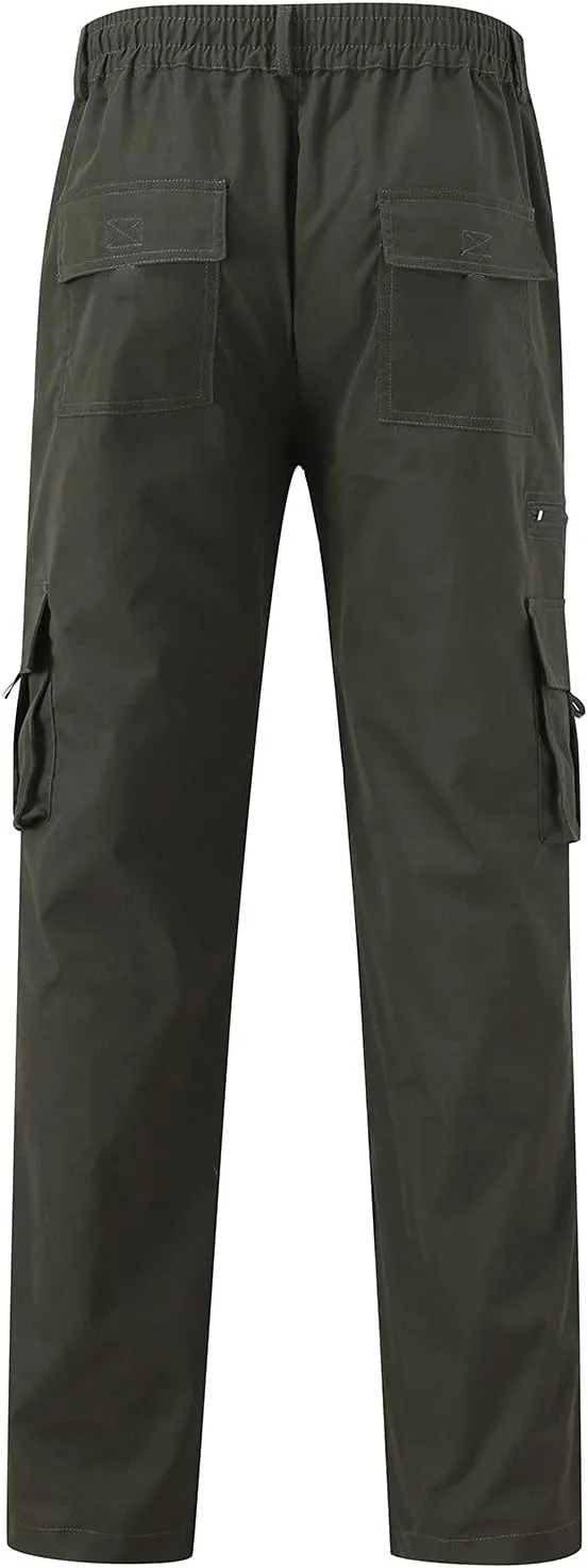 Cargo Pants for Men Relaxed Fit Mens Cargo Pants Jogger Work Pants 6 Pocket Full Outdoor Casual Sweatpants Sweatpants