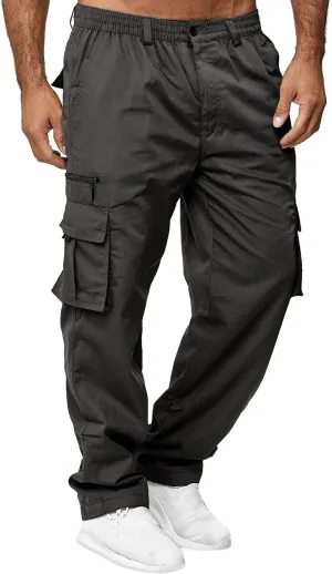 Cargo Pants for Men Relaxed Fit Mens Cargo Pants Tapered Athletic Sweatpants for Jogging Running Exercise Gym Workout