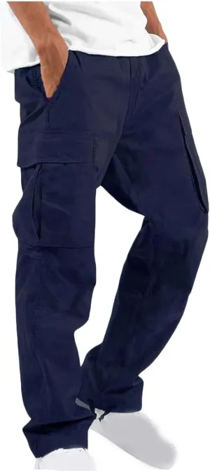 Cargo Pants Men Lightweight Outdoor Hiking Jogger Classic Fit Tactical Pant with Multi Pockets Activewear