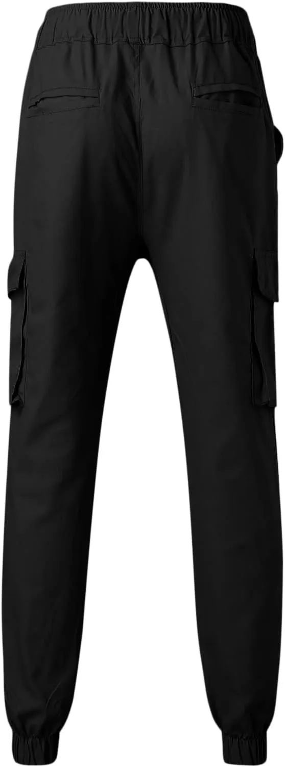 Cargo Sweatpants for Men Big and Tall Safety Cargo Multi-Pocket Hiking Outdoor Recreation Pants Trousers Men's Cargo
