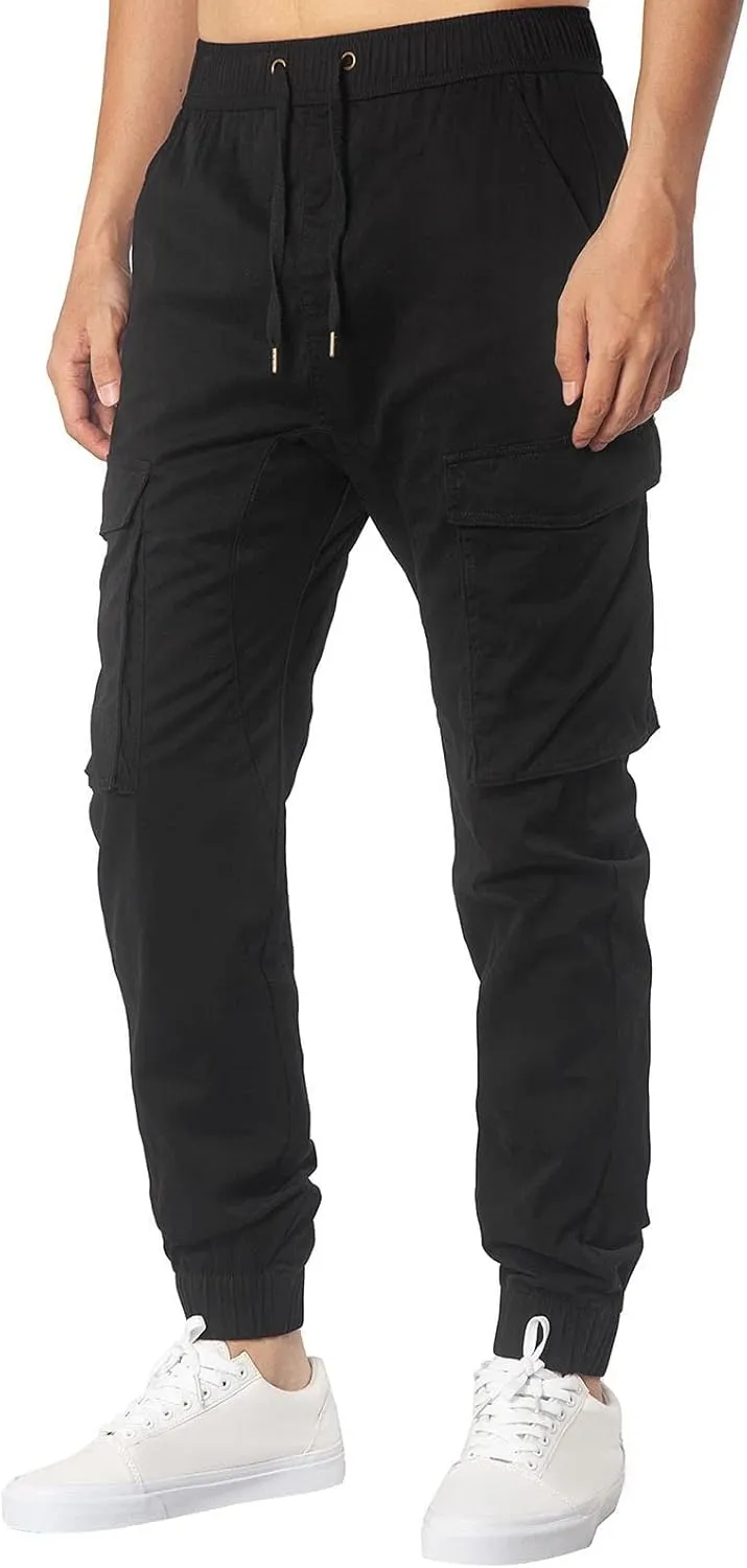 Cargo Sweatpants for Men Big and Tall Safety Cargo Multi-Pocket Hiking Outdoor Recreation Pants Trousers Men's Cargo