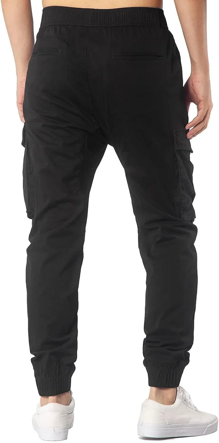 Cargo Sweatpants for Men Big and Tall Safety Cargo Multi-Pocket Hiking Outdoor Recreation Pants Trousers Men's Cargo