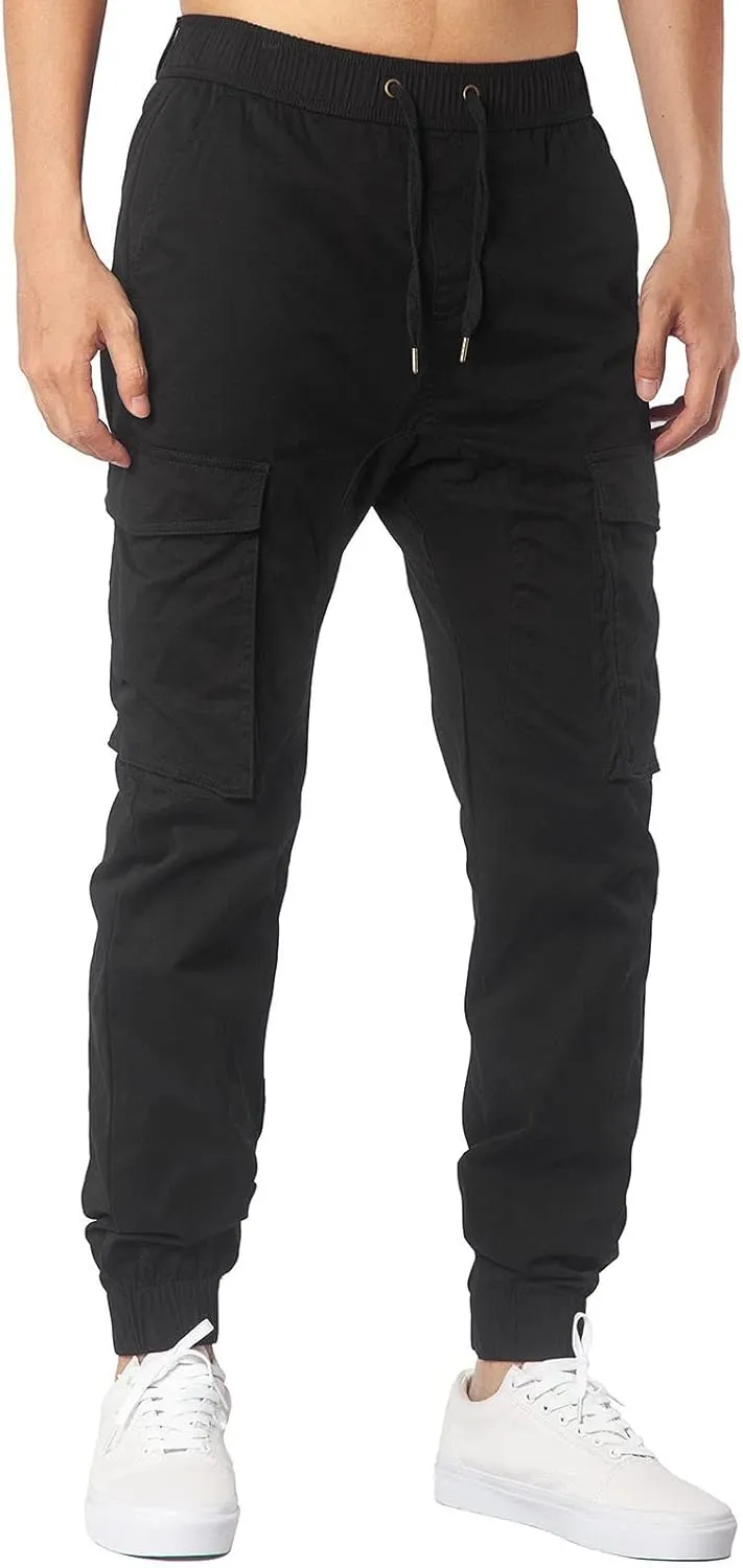 Cargo Sweatpants for Men Big and Tall Safety Cargo Multi-Pocket Hiking Outdoor Recreation Pants Trousers Men's Cargo