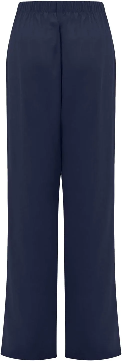 Ceboyel Womens Capri Pants for Summer High Elastic Waist Casual Cropped Pants Loose Lounge Trouser Ladies Trendy Outfits