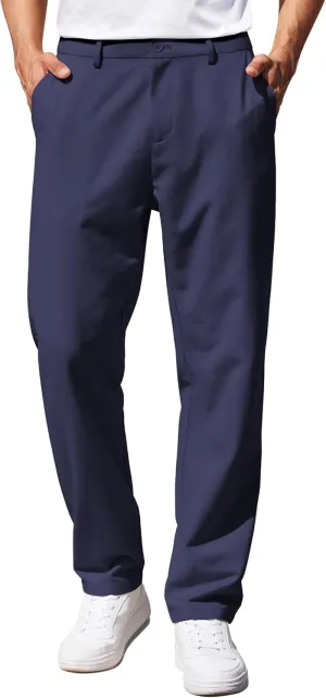 COOFANDY Men's Casual Pants Classic Fit Straight Legs Flat Front Twill Pants
