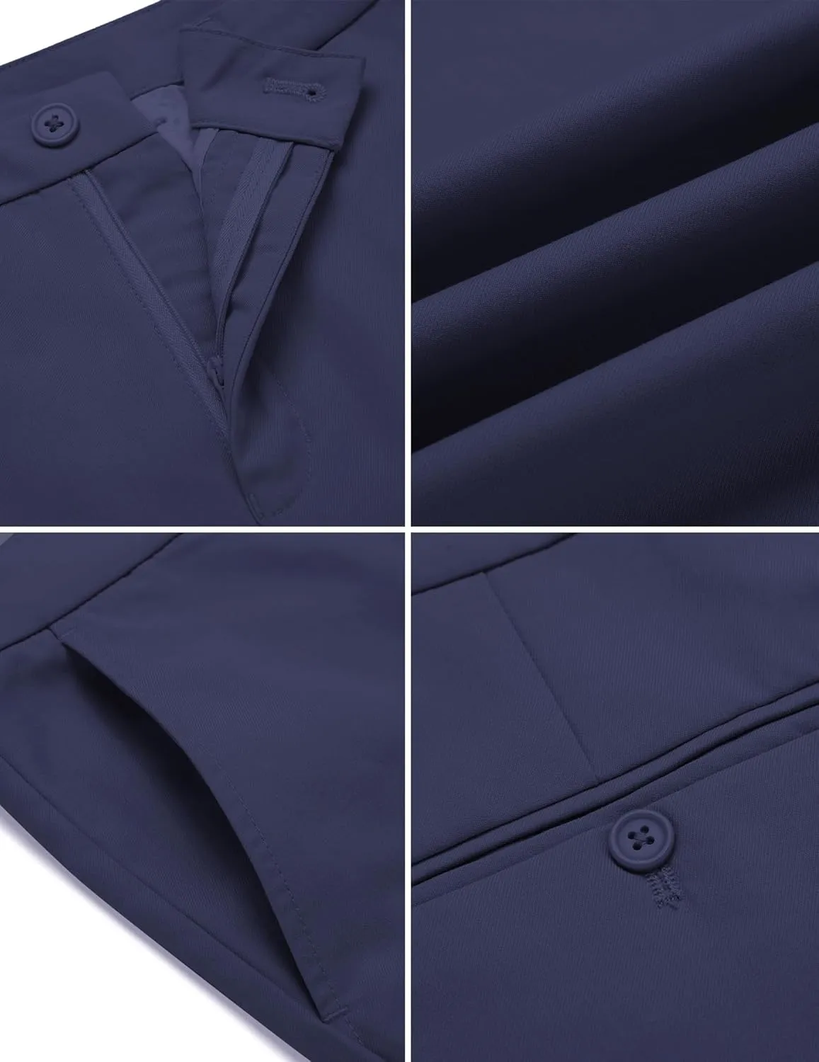 COOFANDY Men's Casual Pants Classic Fit Straight Legs Flat Front Twill Pants