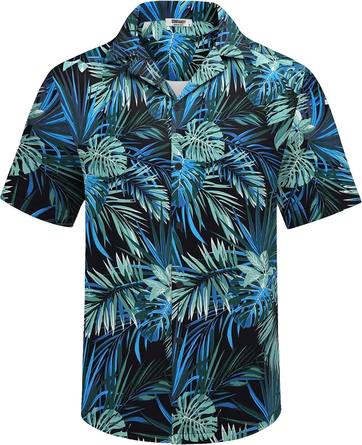 COOFANDY Men's Hawaiian Matching Shirt and Shorts Set Summer Beach 2 Piece Outfits Short Sleeve Cuban Shirts and Shorts