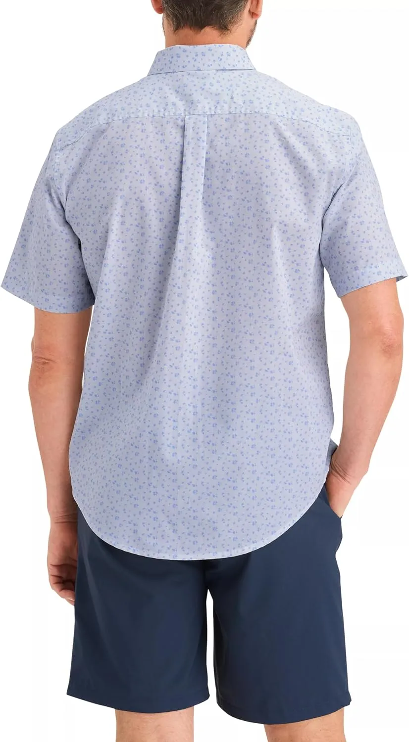 DOCKERS Men's Classic Fit Short Sleeve Signature Shirt with Stain Defender