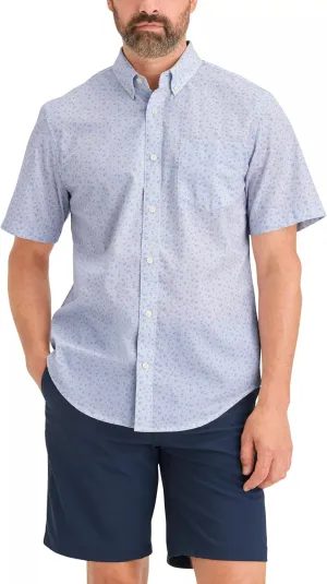 DOCKERS Men's Classic Fit Short Sleeve Signature Shirt with Stain Defender