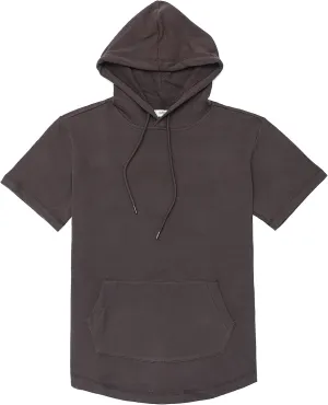 DubinikShort Sleeve Hoodie Lightweight Soft Cotton Moisture Wicking Kangaroo Pocket Short Sleeve Hoodie For Men