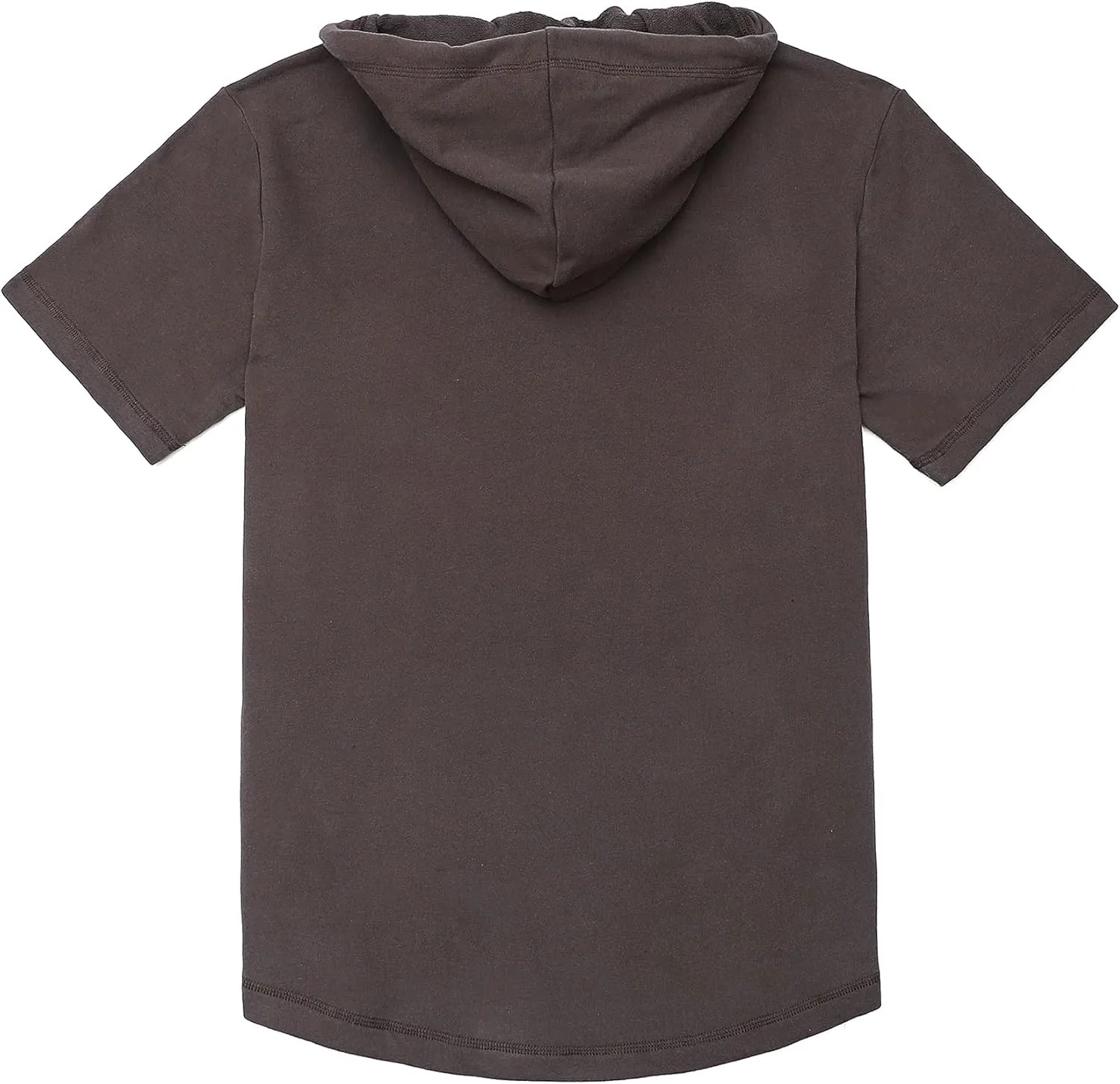 DubinikShort Sleeve Hoodie Lightweight Soft Cotton Moisture Wicking Kangaroo Pocket Short Sleeve Hoodie For Men