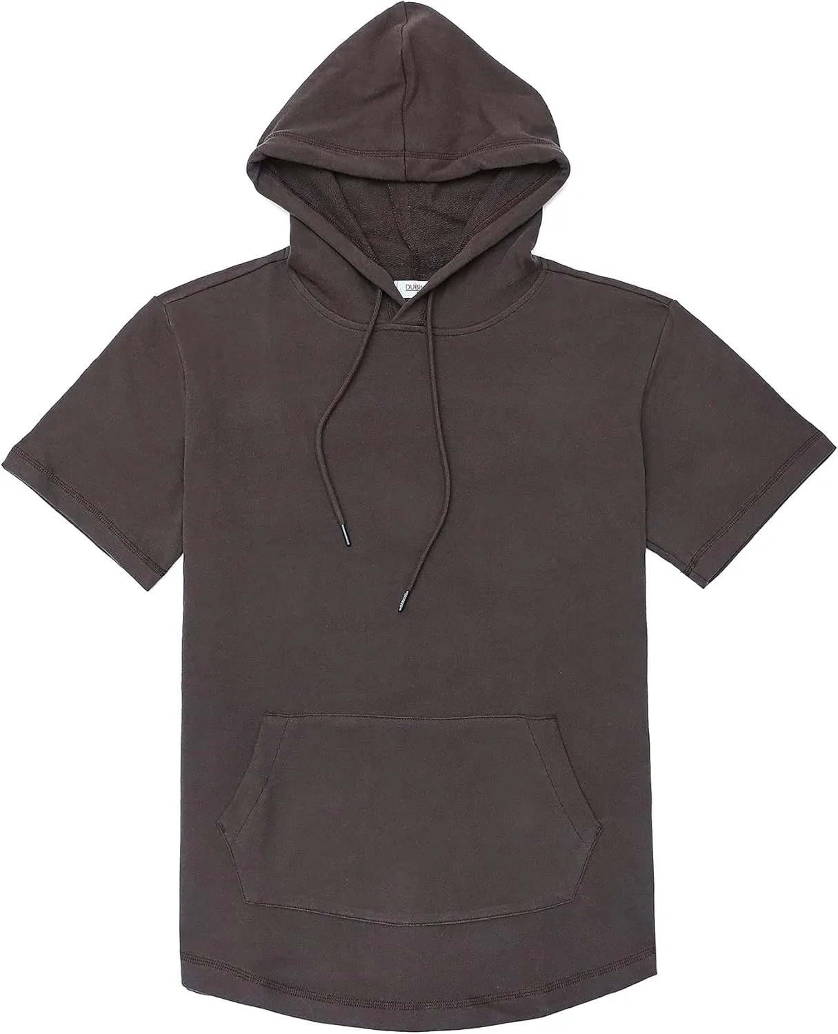 DubinikShort Sleeve Hoodie Lightweight Soft Cotton Moisture Wicking Kangaroo Pocket Short Sleeve Hoodie For Men