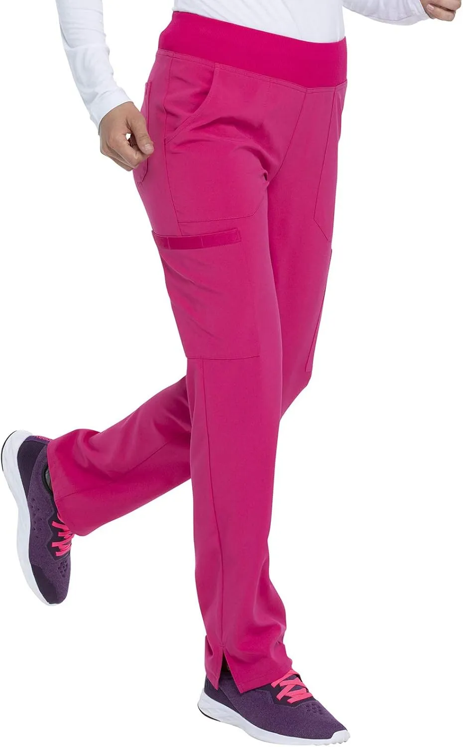 EDS Essentials Scrubs for Women, Yoga-Inspired Pull-On Pant with Four-Way Stretch and Moisture Wicking DK005