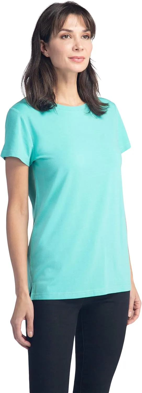 Fishers Finery Women's Ecofabric Short Sleeve Classic Fit Crew Neck Tee