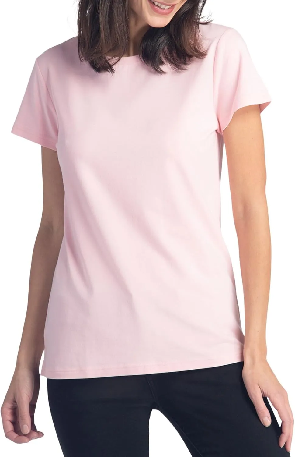 Fishers Finery Women's Ecofabric Short Sleeve Classic Fit Crew Neck Tee