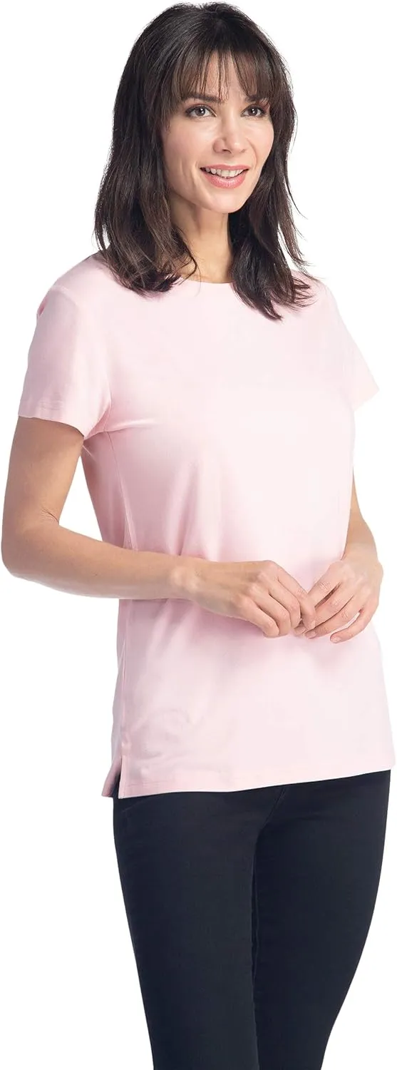 Fishers Finery Women's Ecofabric Short Sleeve Classic Fit Crew Neck Tee