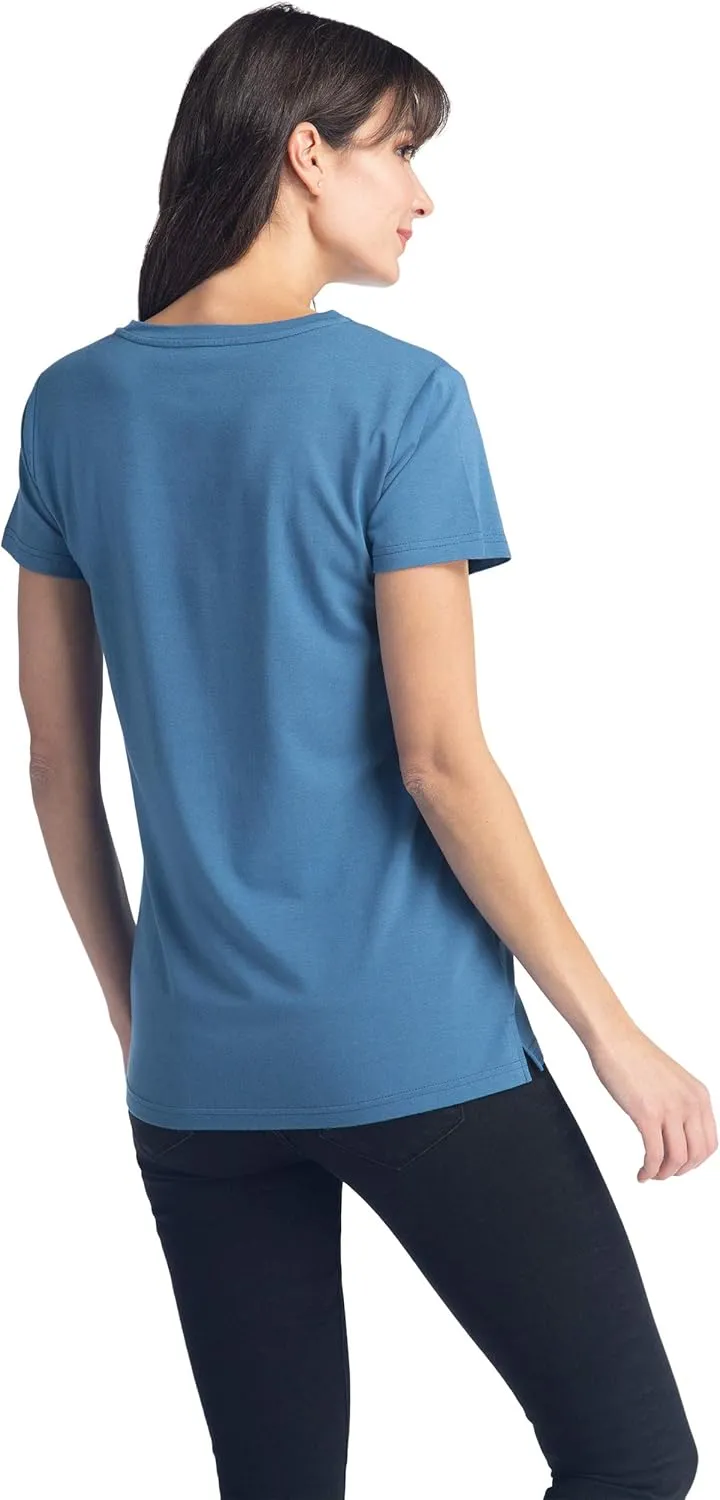 Fishers Finery Women's Ecofabric Short Sleeve Classic Fit Crew Neck Tee