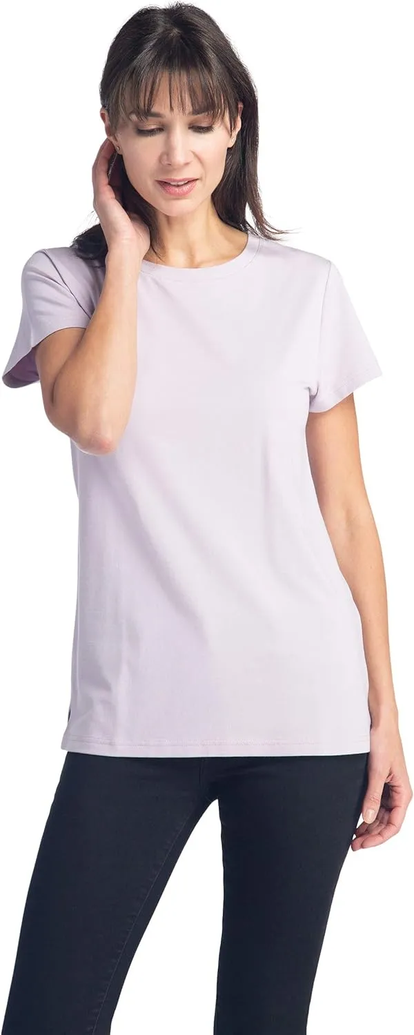 Fishers Finery Women's Ecofabric Short Sleeve Classic Fit Crew Neck Tee