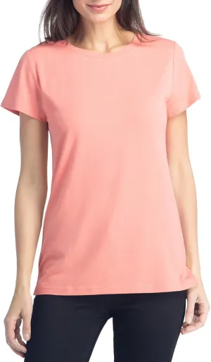 Fishers Finery Women's Ecofabric Short Sleeve Classic Fit Crew Neck Tee