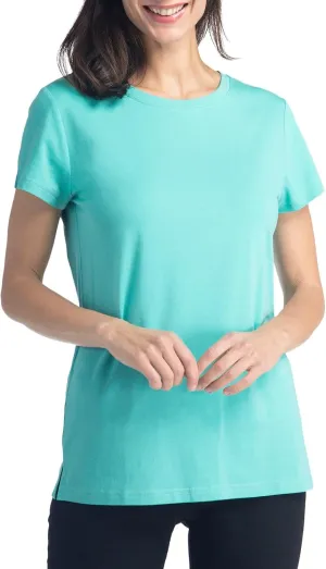 Fishers Finery Women's Ecofabric Short Sleeve Classic Fit Crew Neck Tee