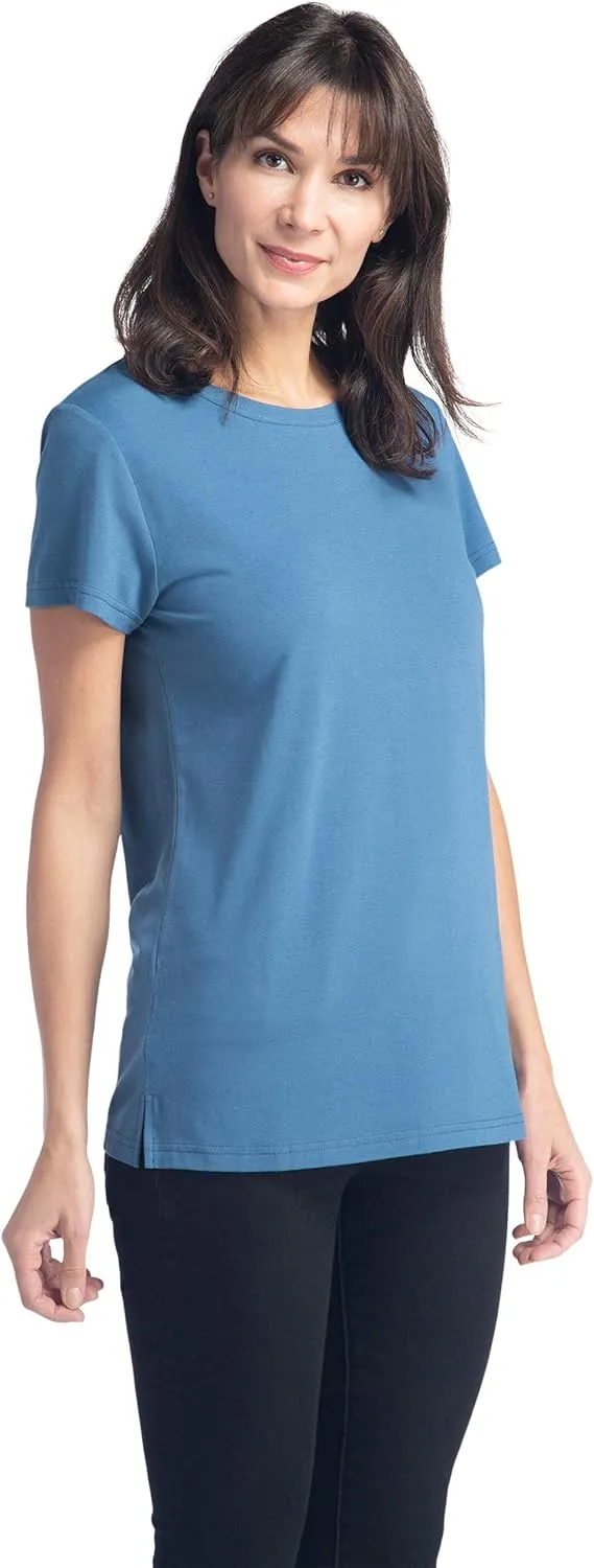 Fishers Finery Women's Ecofabric Short Sleeve Classic Fit Crew Neck Tee
