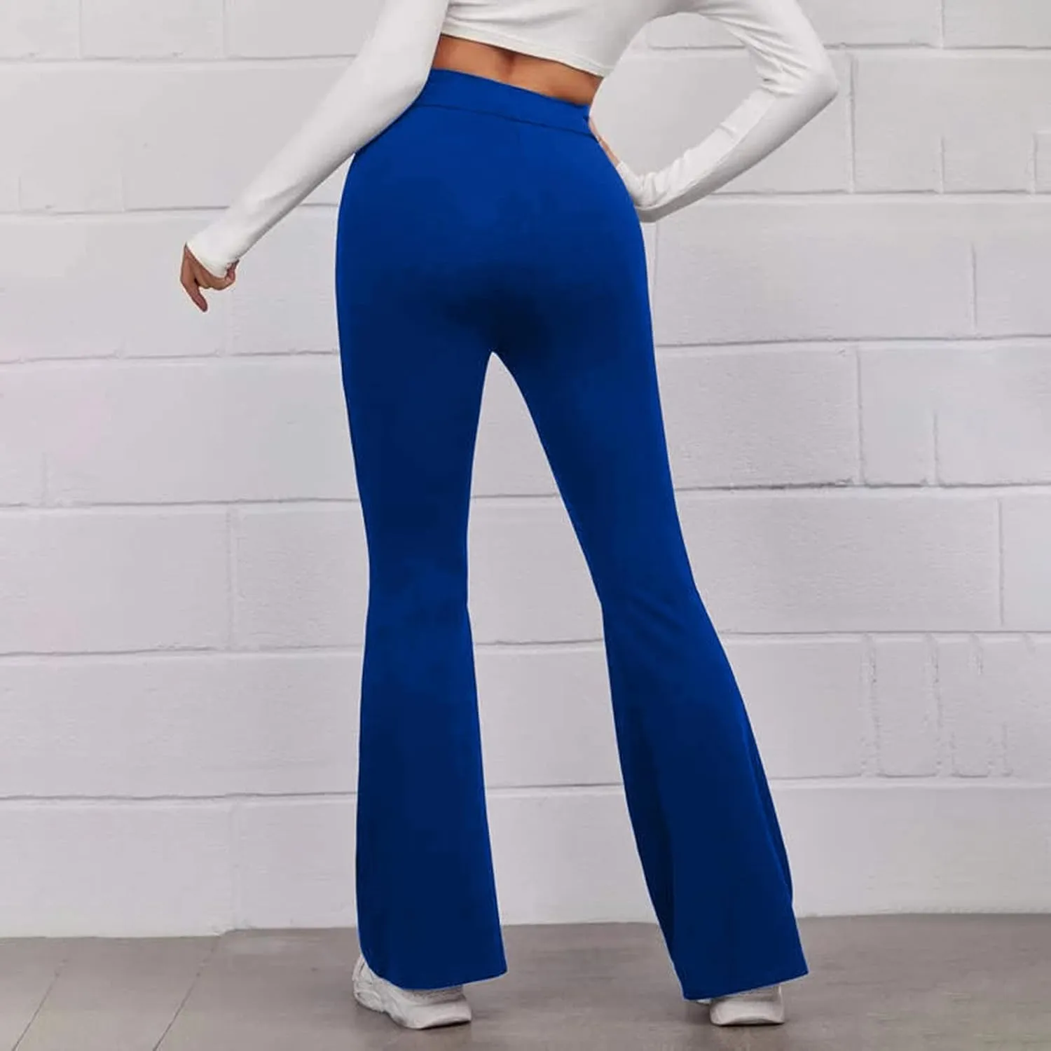Flare Leggings for Women High Waist Tummy Control Yoga Pants Casual Boot Cut Wide Leg Workout Flared Trousers