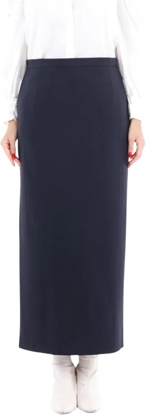G-Line Women's Maxi Pencil Skirts Kick Pleated on Back Side High Waist Elegant Business Long Dress Skirt Regular to Plus Size