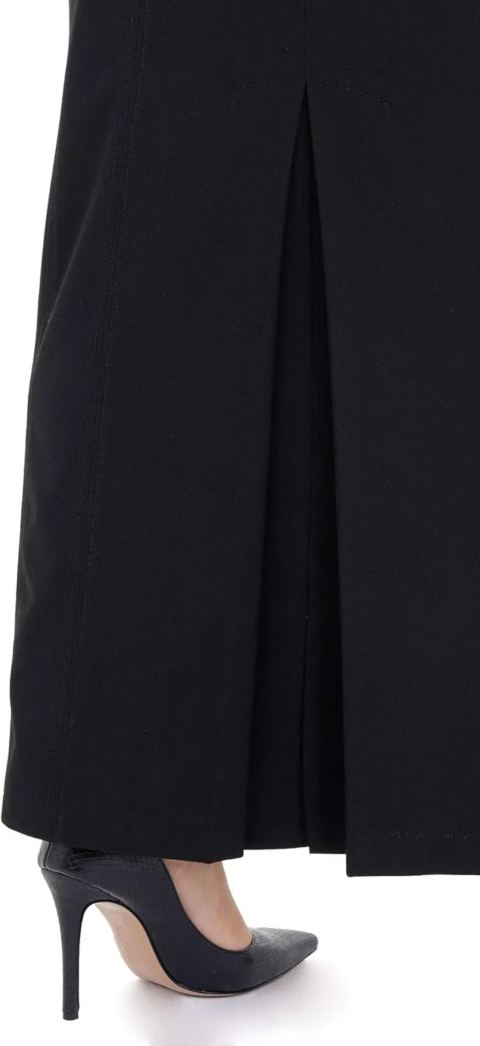 G-Line Women's Maxi Pencil Skirts Kick Pleated on Back Side High Waist Elegant Business Long Dress Skirt Regular to Plus Size
