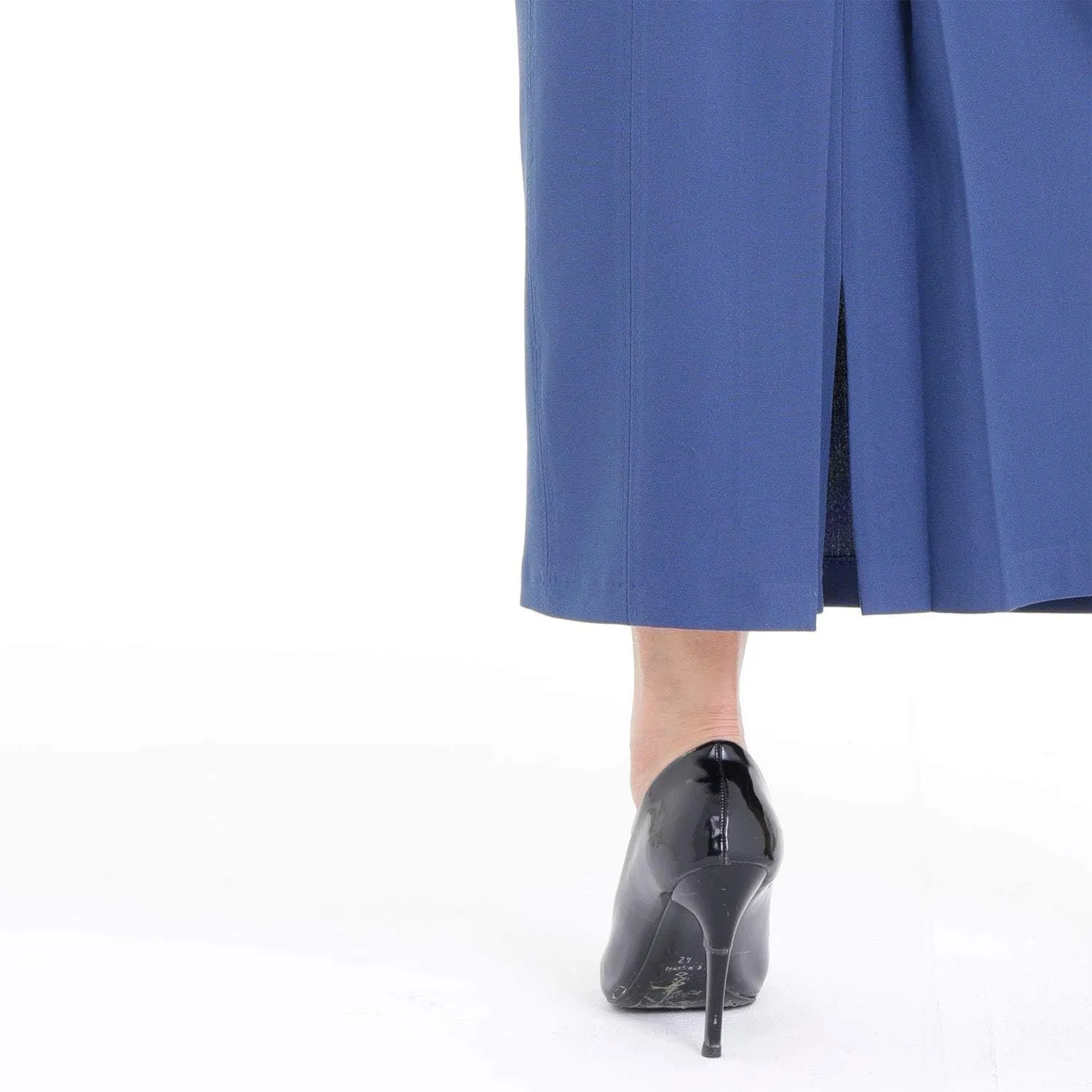 G-Line Women's Maxi Pencil Skirts Kick Pleated on Back Side High Waist Elegant Business Long Dress Skirt Regular to Plus Size