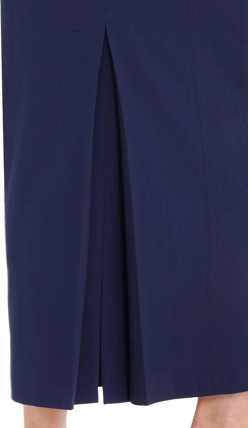 G-Line Women's Maxi Pencil Skirts Kick Pleated on Back Side High Waist Elegant Business Long Dress Skirt Regular to Plus Size