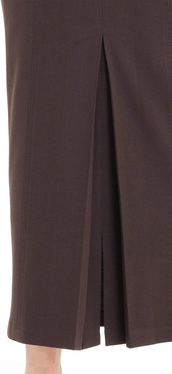 G-Line Women's Maxi Pencil Skirts Kick Pleated on Back Side High Waist Elegant Business Long Dress Skirt Regular to Plus Size