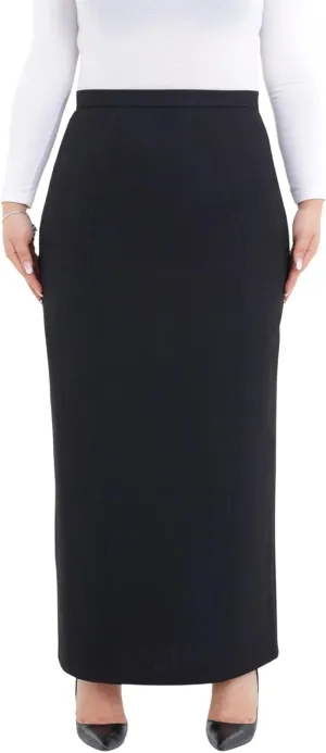G-Line Women's Maxi Pencil Skirts Kick Pleated on Back Side High Waist Elegant Business Long Dress Skirt Regular to Plus Size