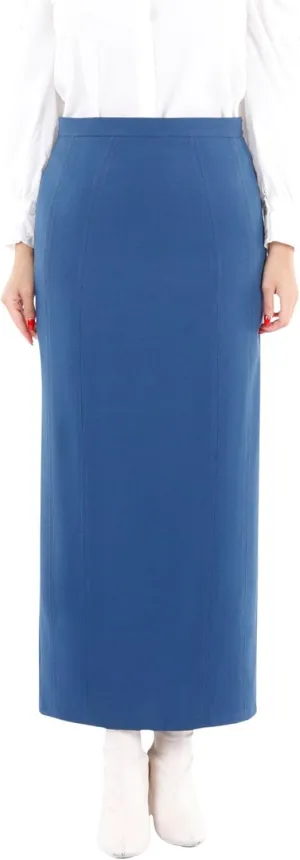 G-Line Women's Maxi Pencil Skirts Kick Pleated on Back Side High Waist Elegant Business Long Dress Skirt Regular to Plus Size