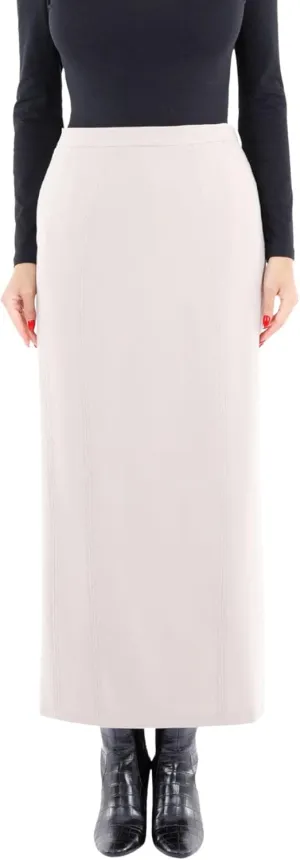G-Line Women's Maxi Pencil Skirts Kick Pleated on Back Side High Waist Elegant Business Long Dress Skirt Regular to Plus Size
