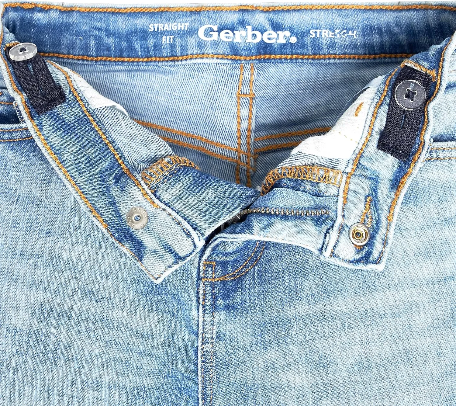 Gerber Baby Toddler Straight Leg Stretch Denim Jeans