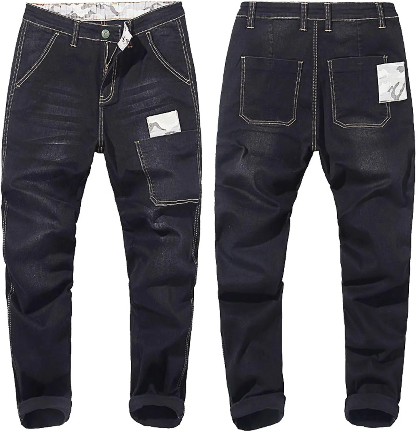 GIERIDUC Solid Dress Pants for Men's Mens Sweatpants Joggers with Pockets Work Pants for Men Slim Fit Sherpa Sweatpants Men's